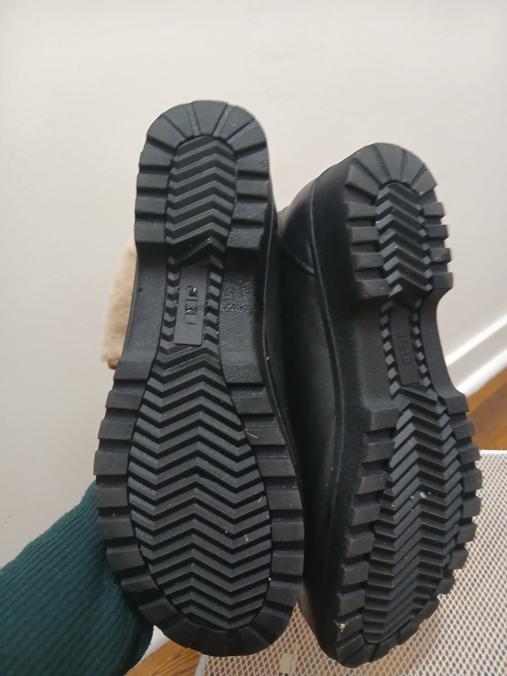 Black Lug Sole Winter Boots - Picture 4 of 4